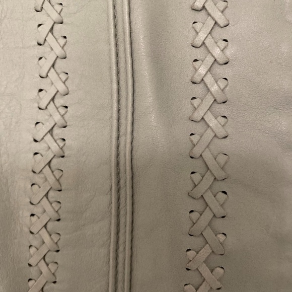 Buttery soft pail green leather jacket - Picture 7 of 11